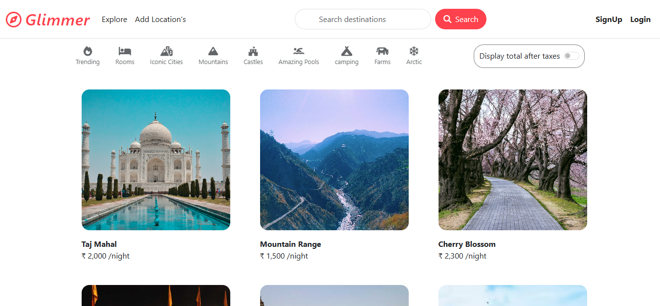 Glimmer Project Screenshot